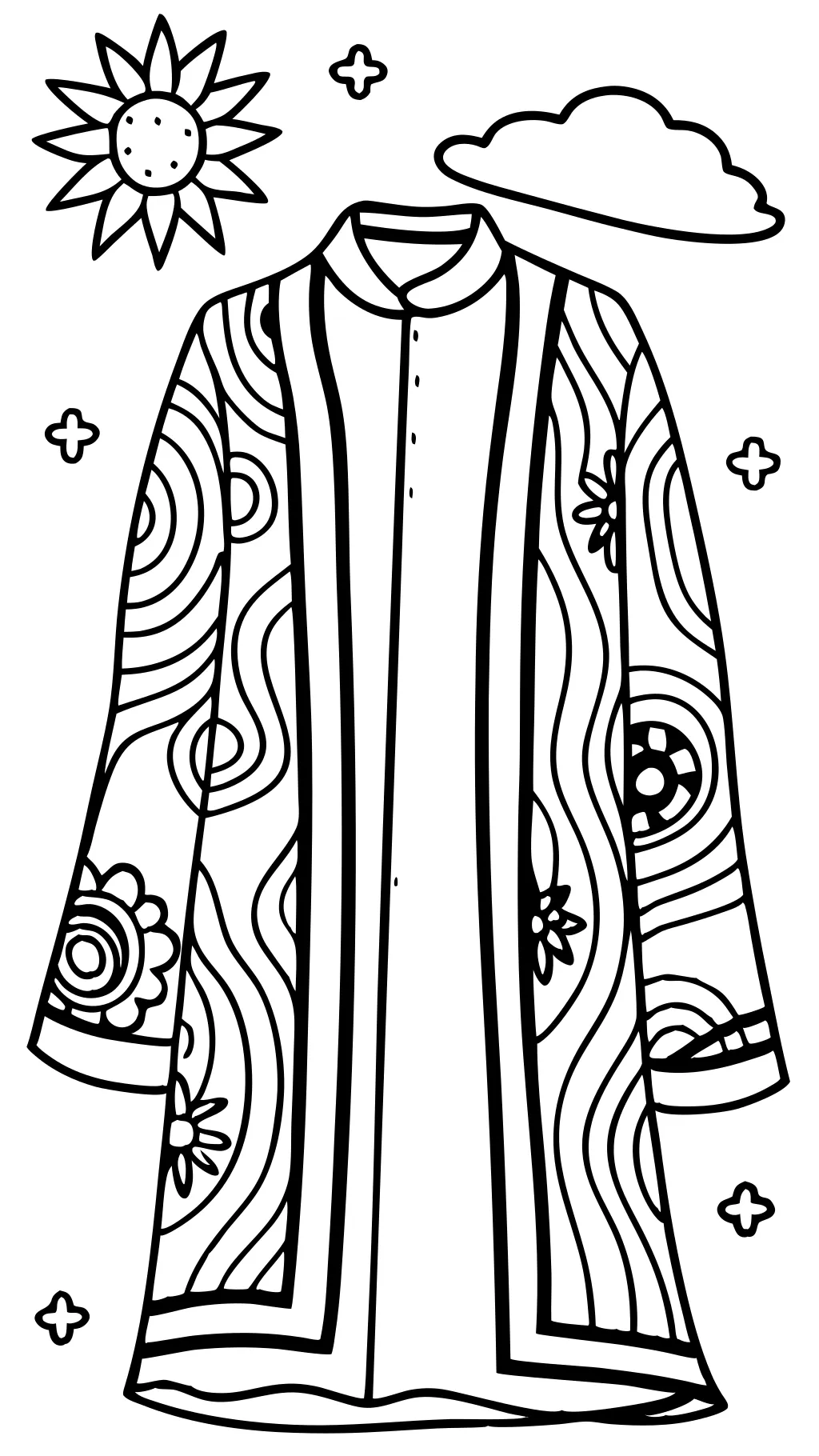 coloriage joseph coat de plusieurs couleurs